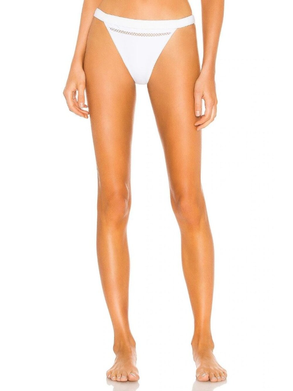 Tularosa Zilla Bikini Bottoms in White Large New Womens Swimsuit